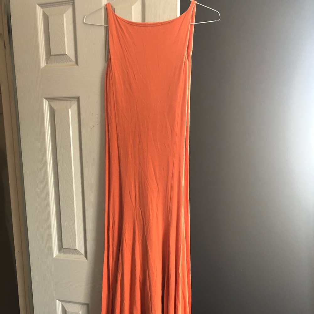 High neck maxi dress